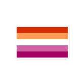 Lesbian Flag Bubble-Free Stickers